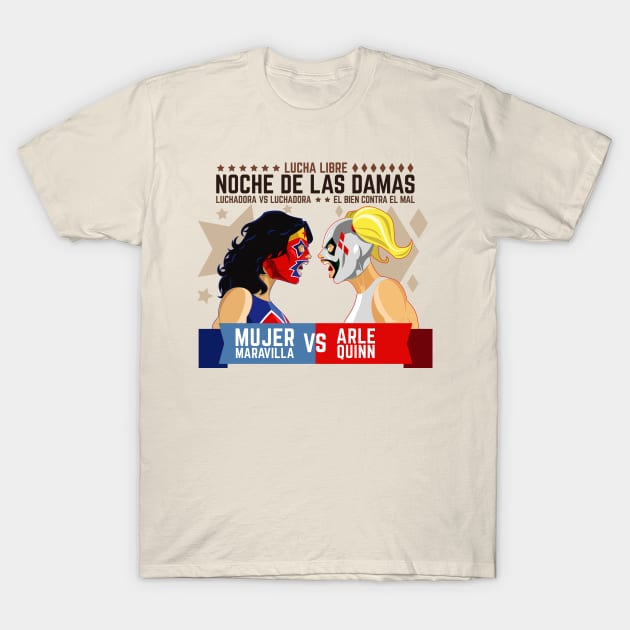 Lucha Libre - Ladies Night T-Shirt by theninjabot